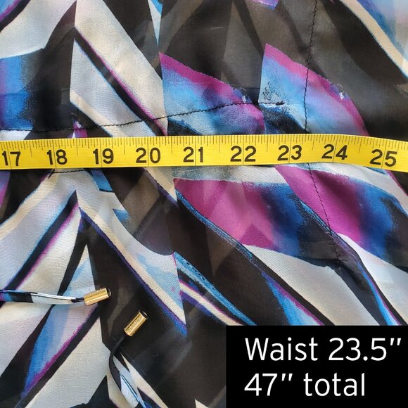 Calvin Klein Swim CoverUp Kimono Lightweight Transparent Tie Waist - Picture 14 of 15